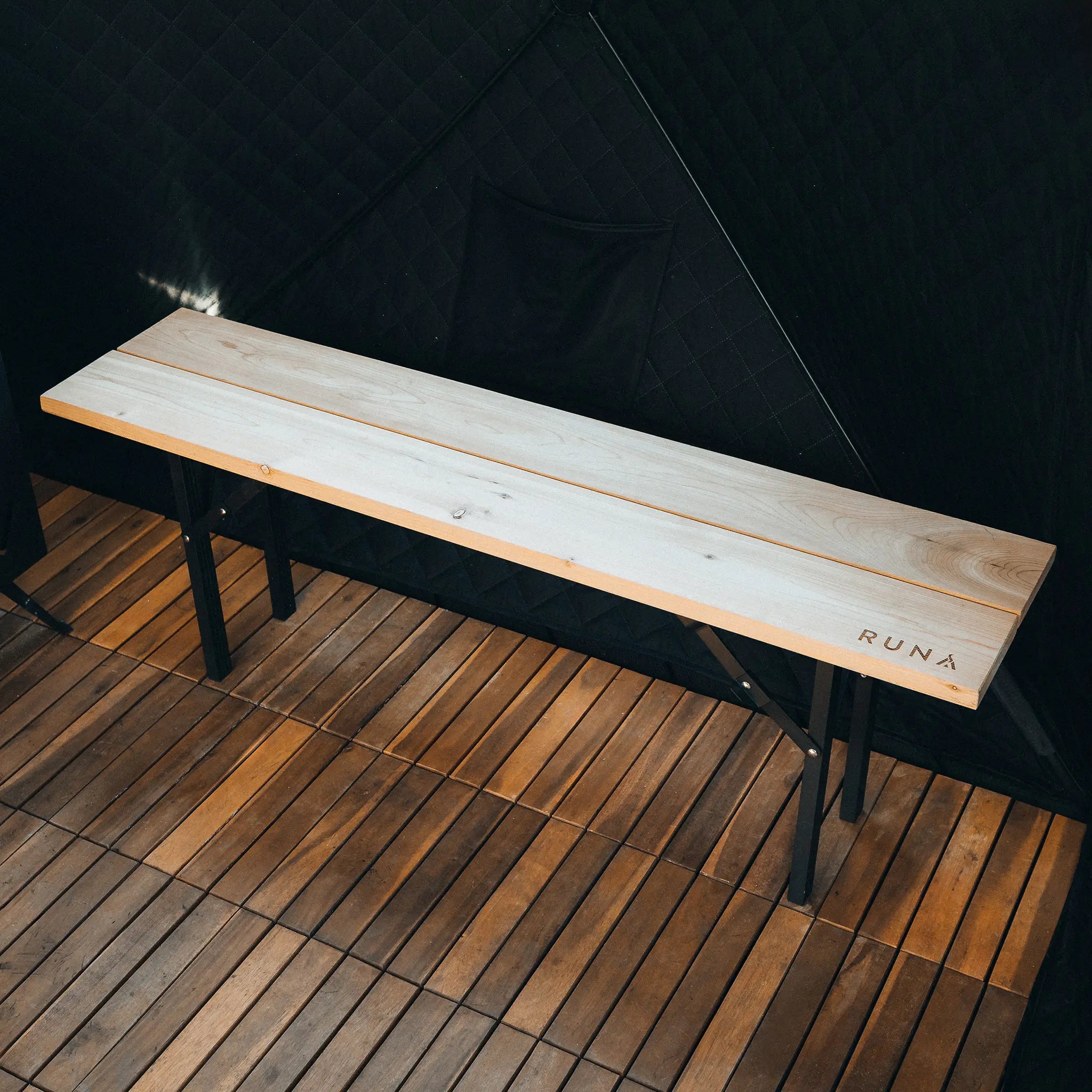 mobile Saunabank für Zeltsauna Runa