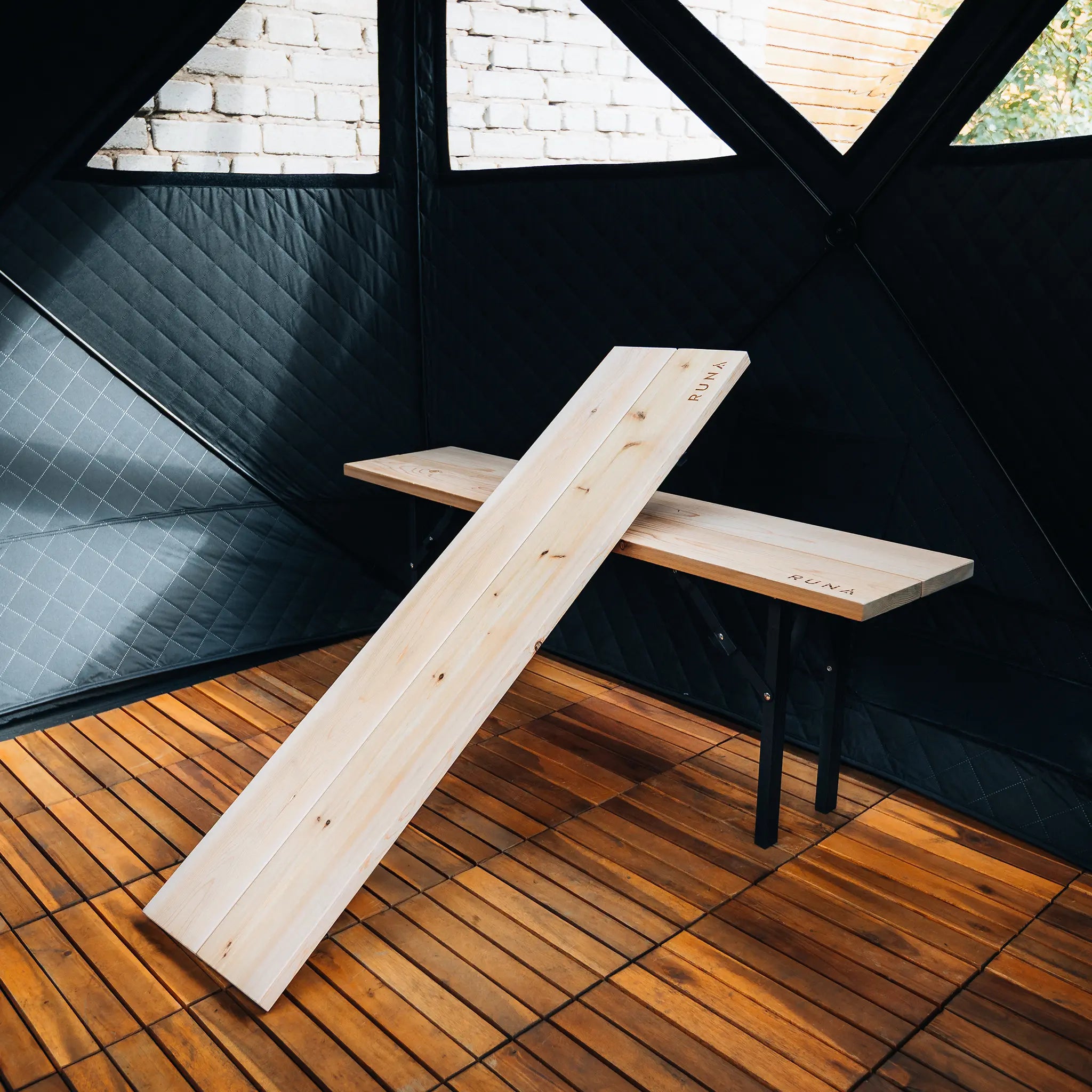 Saunabänke im 2er Set RUNA