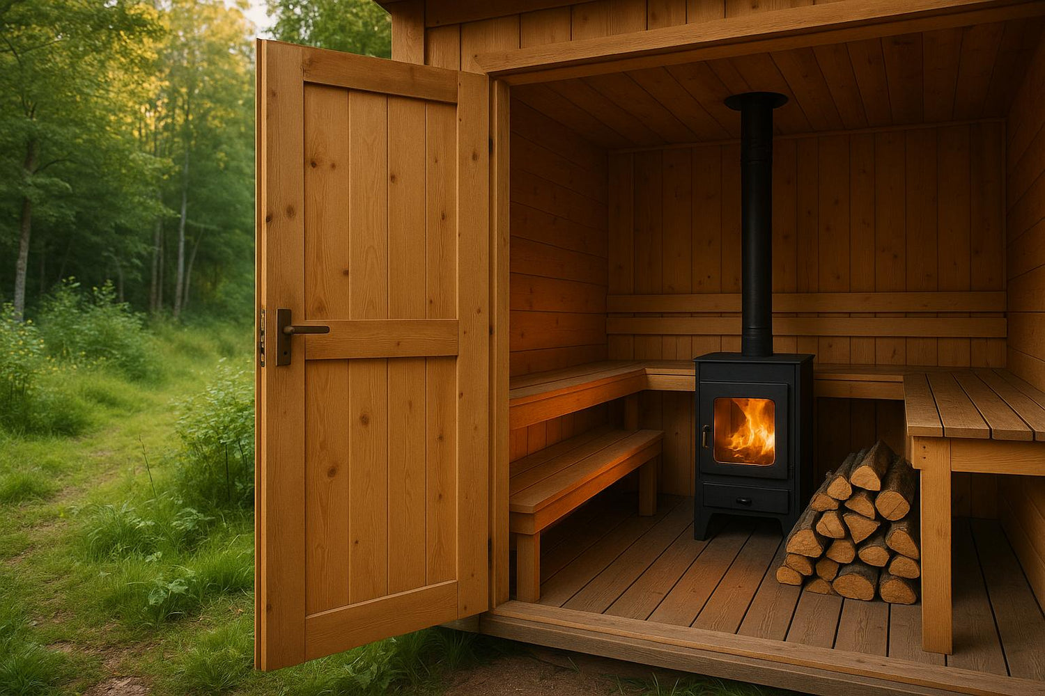 Holzofen Sauna richtig heizen: Komplettguide