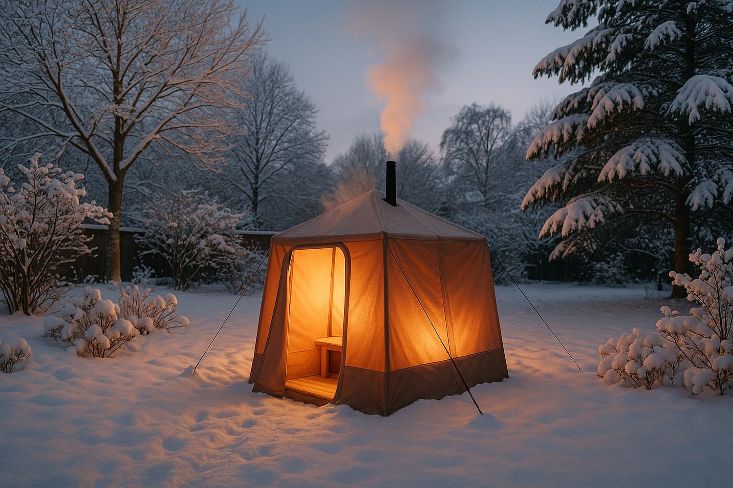 Gesund durch den Winter: Wie eine Zeltsauna dabei hilft