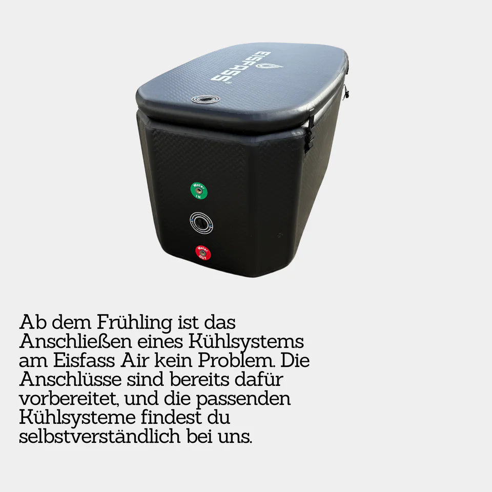 Eisfass One Kühlsystemanschlüsse