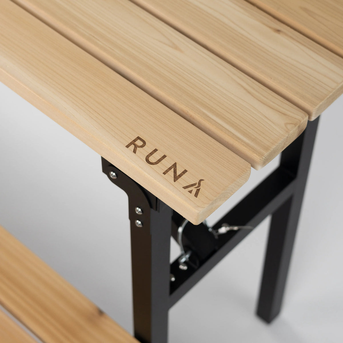RUNA | Saunabank mit 2 Stufen – klappbar & leicht
